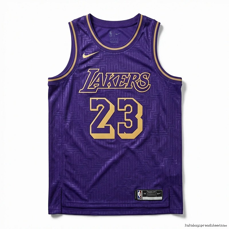 LBJ Lakers retro purple jersey
