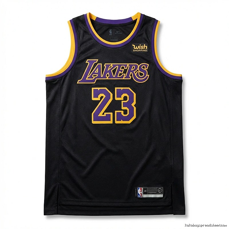 LBJ Lakers retro-style jersey