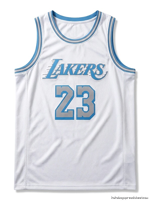 LBJ Lakers retro white jersey