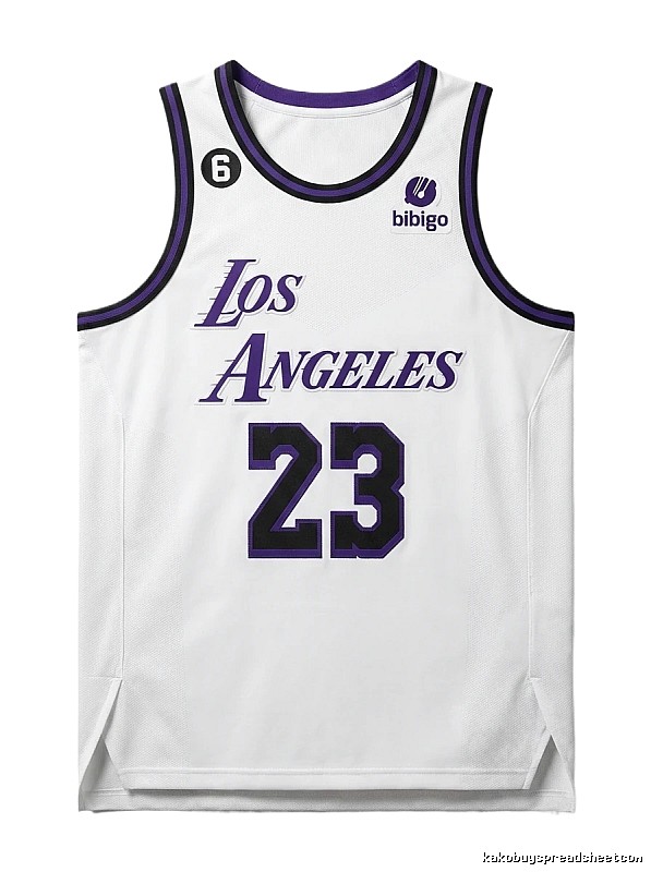 LBJ Los Angeles retro-style jersey