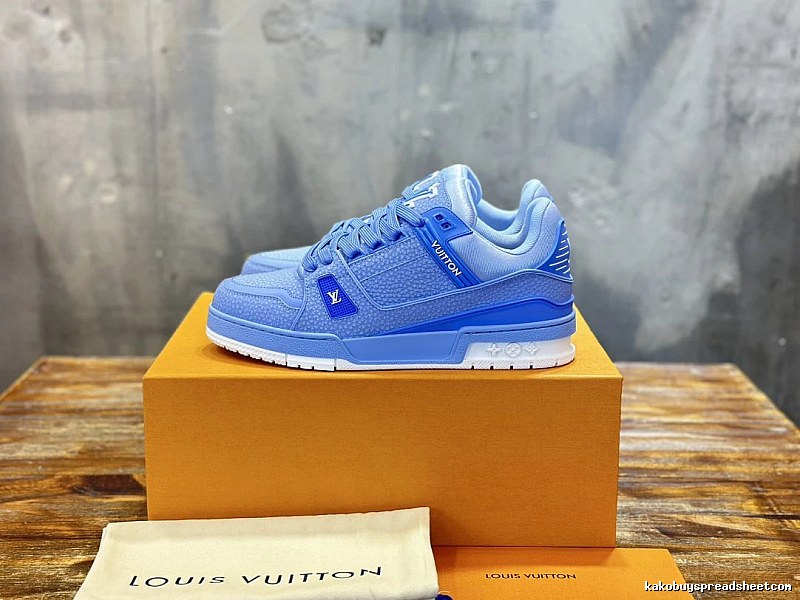 Louis Vuitton Blue Low-top Sneaker with Blue Low-top Detail