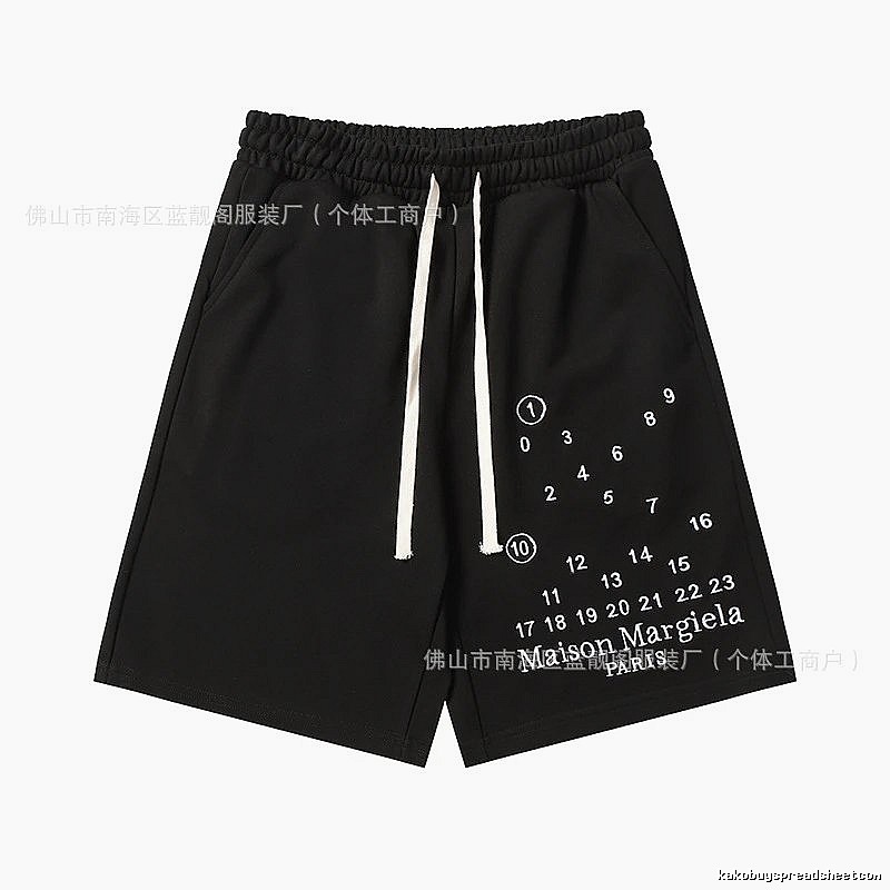 Maison Margiela Digital Style Black Shorts
