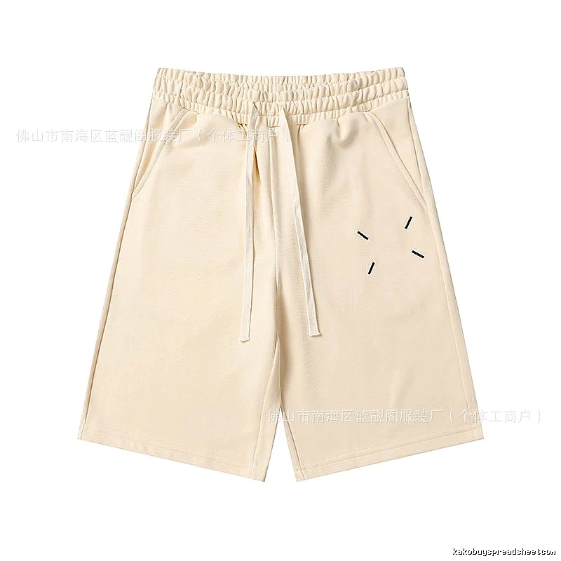 Maison Margiela minimalist style beige shorts
