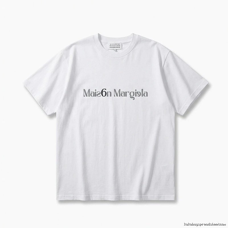 Maison Margiela minimalist style white T-shirt