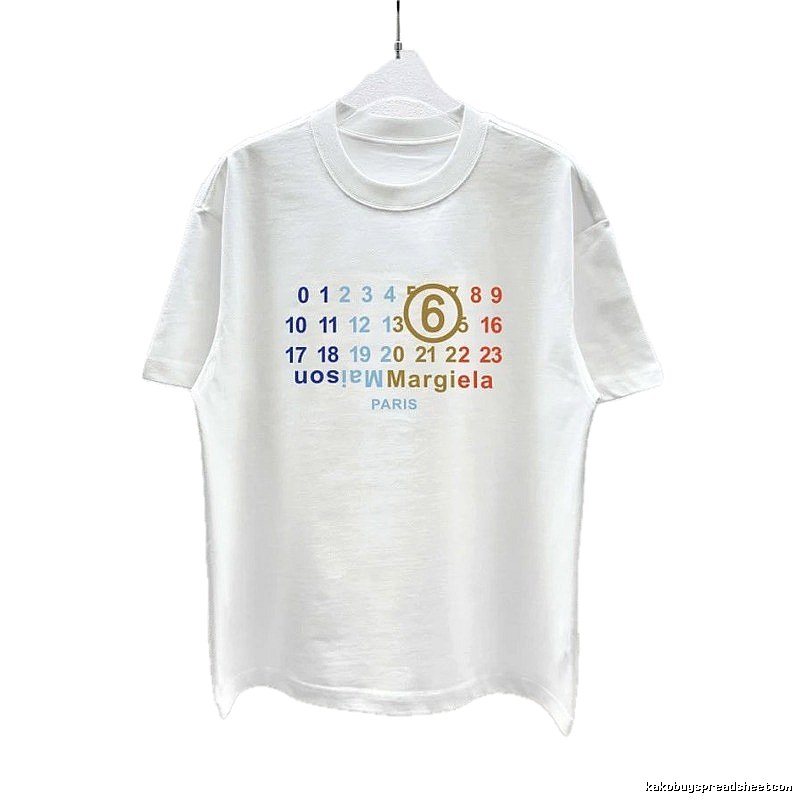 Maison Margiela MM6 Casual Style White T-Shirt