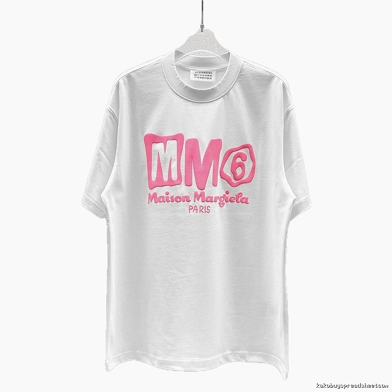 Maison Margiela MM6 Streetwear Brand White Short-sleeve T-shirt