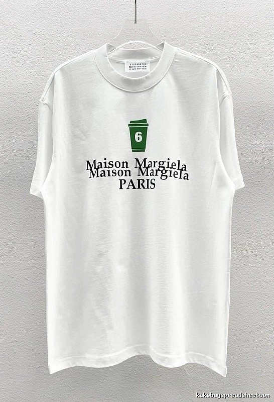 Maison Margiela No.6 Printed Casual White T-Shirt