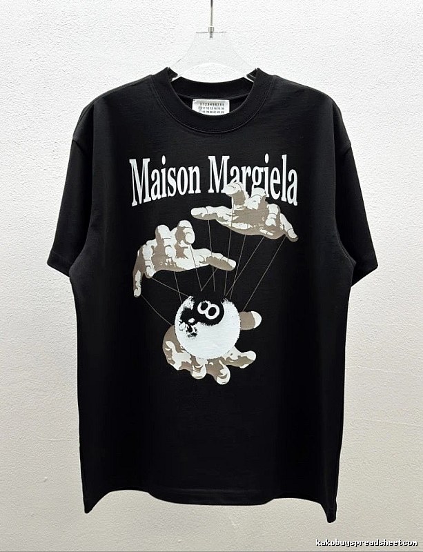 Maison Margiela Puppet Print Trendy Cool Black T-Shirt