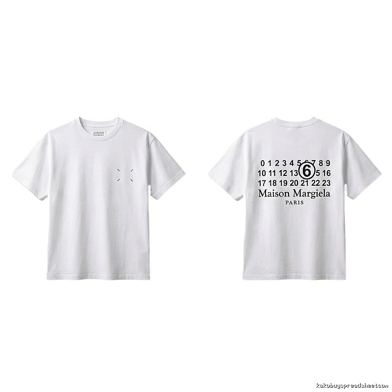 Maison Margiela white T-shirt with digital printing