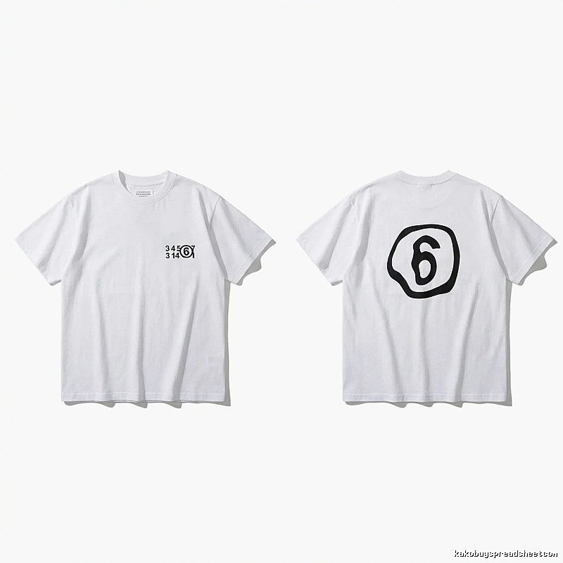 Maison Margiela white T-shirt with digital printing