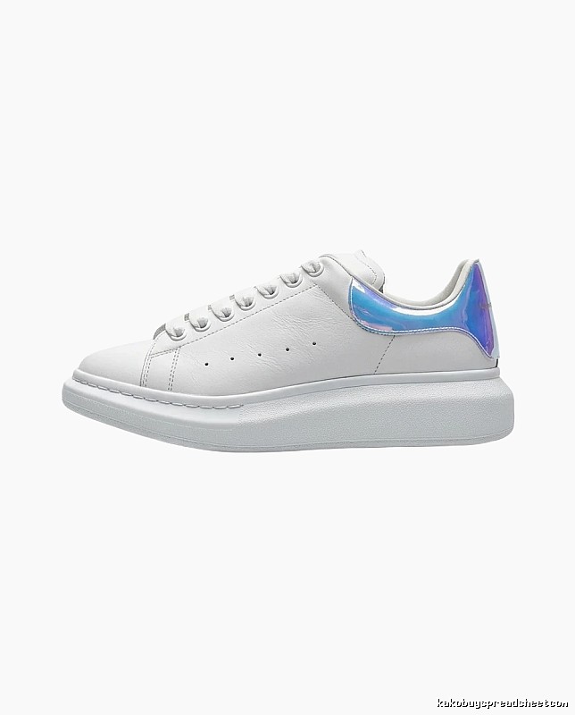McQueen Blue - Tailed White Sneakers