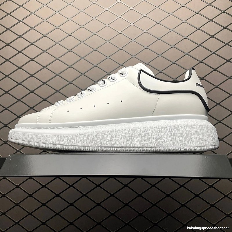 McQueen Oversized Sneakers in White and Black, Finished with Statement Proportions