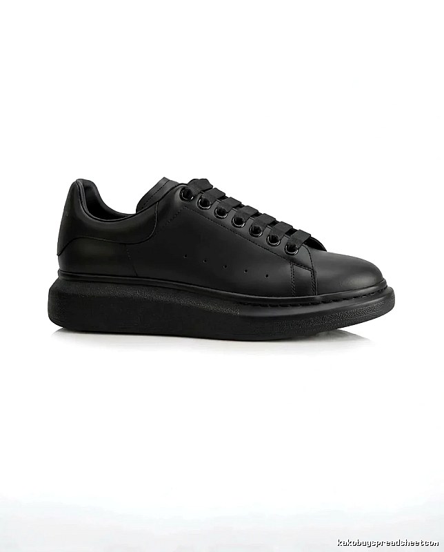 McQueen Thick-soled Casual Style Black Shoes