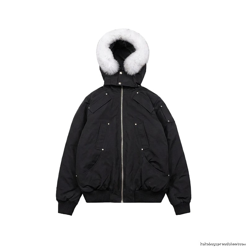 Michael Kors black utility-style down jacket