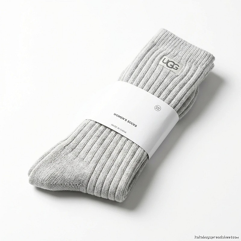 Miu Miu minimalist style light gray women's socks