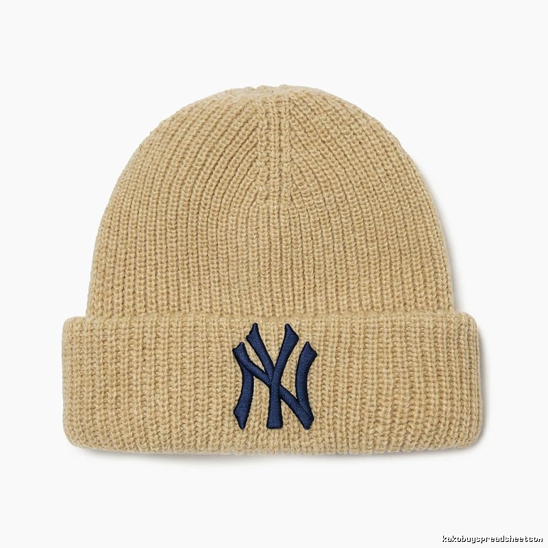 MLB classic beige knitted hat