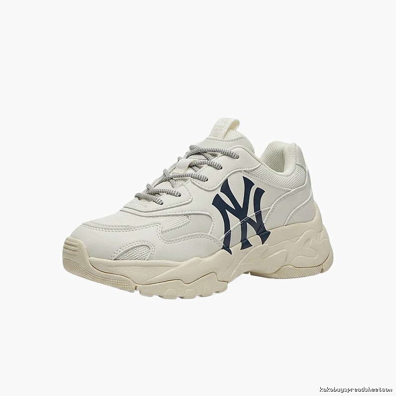MLB dad-style white sneakers
