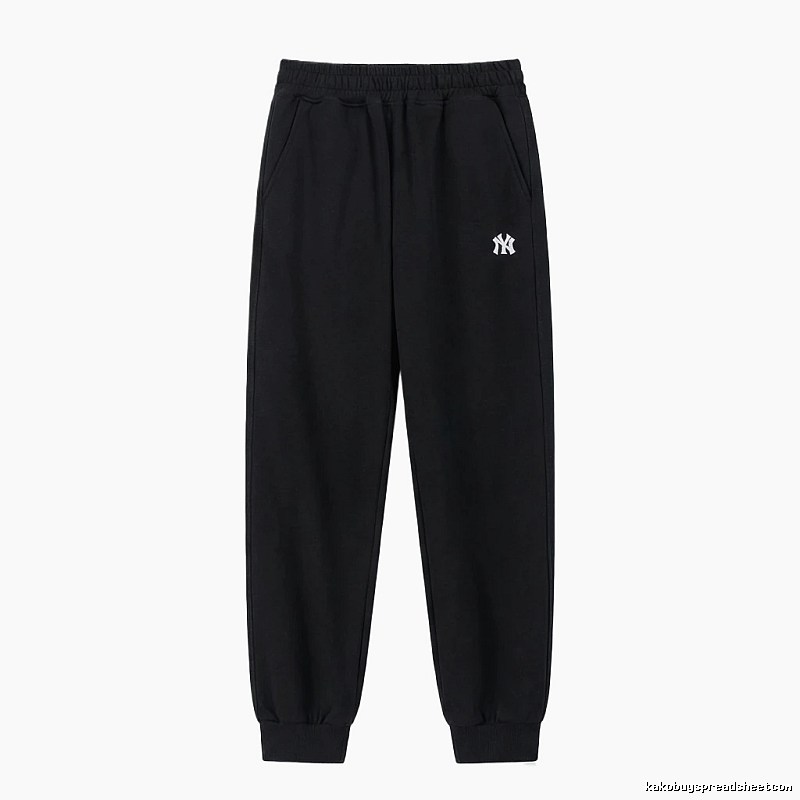 MLB large logo casual style black pants
