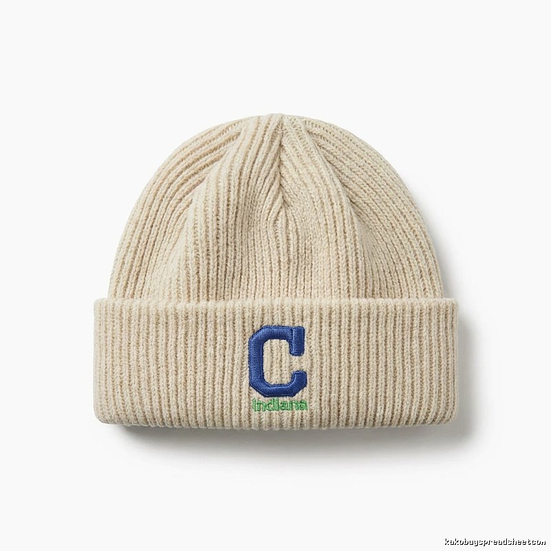 MLB letter minimalist style beige hat