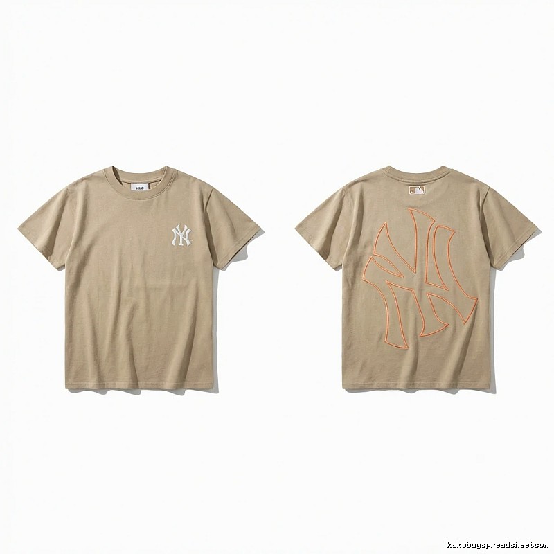 MLB retro style khaki T-shirt