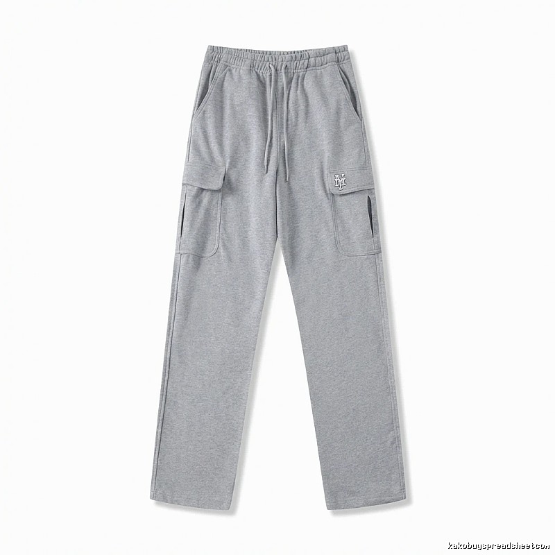 MLB utility-style grey long trousers