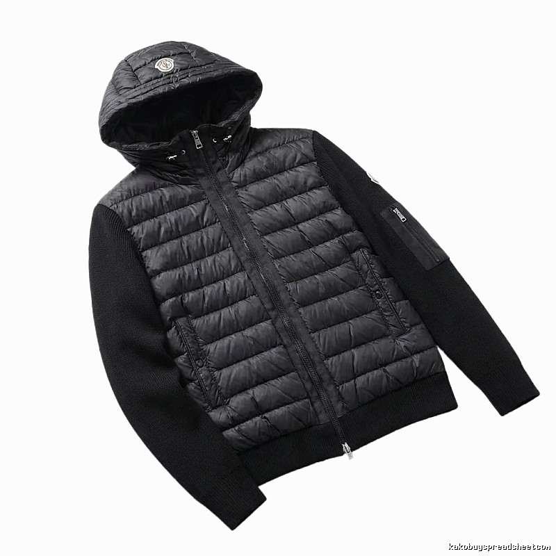 Moncler black casual style down jacket