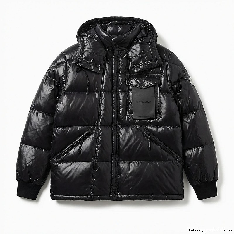 Moncler black trendy and cool down jacket