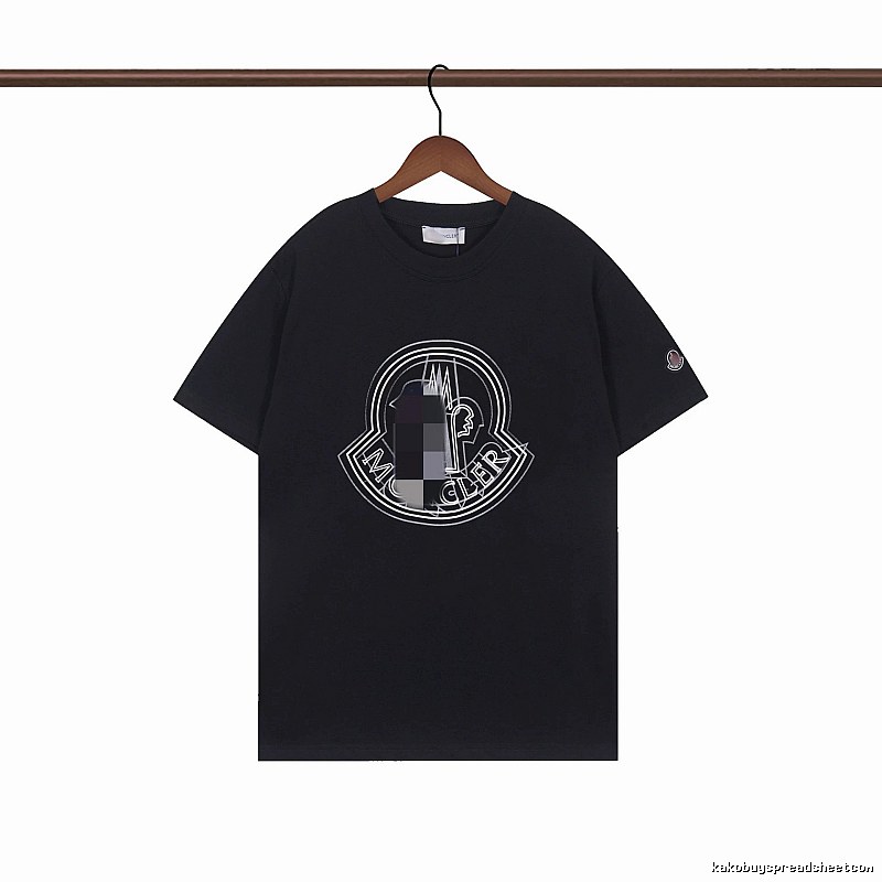 Moncler Classic Logo Casual Black Short-sleeve T-shirt