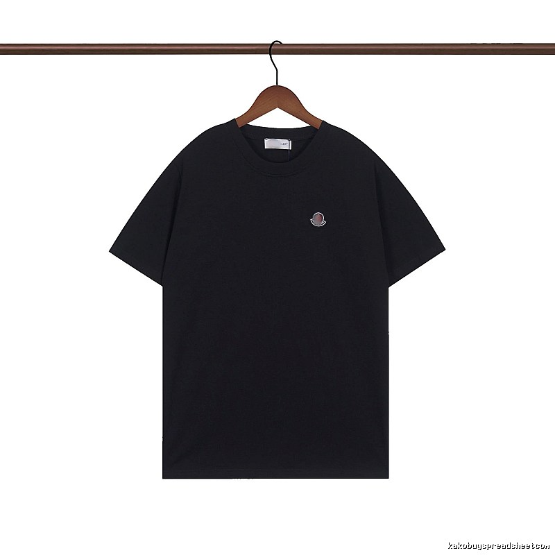 Moncler Classic Minimalist Style Black Short-sleeve T-shirt