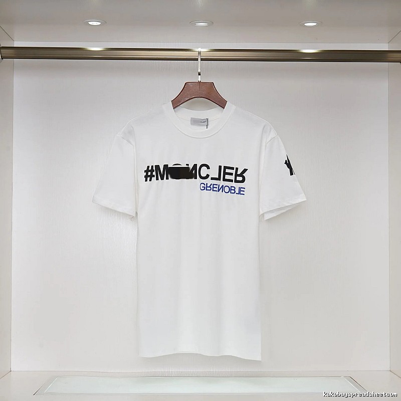 Moncler Grenoble Trendy Printed White T-Shirt