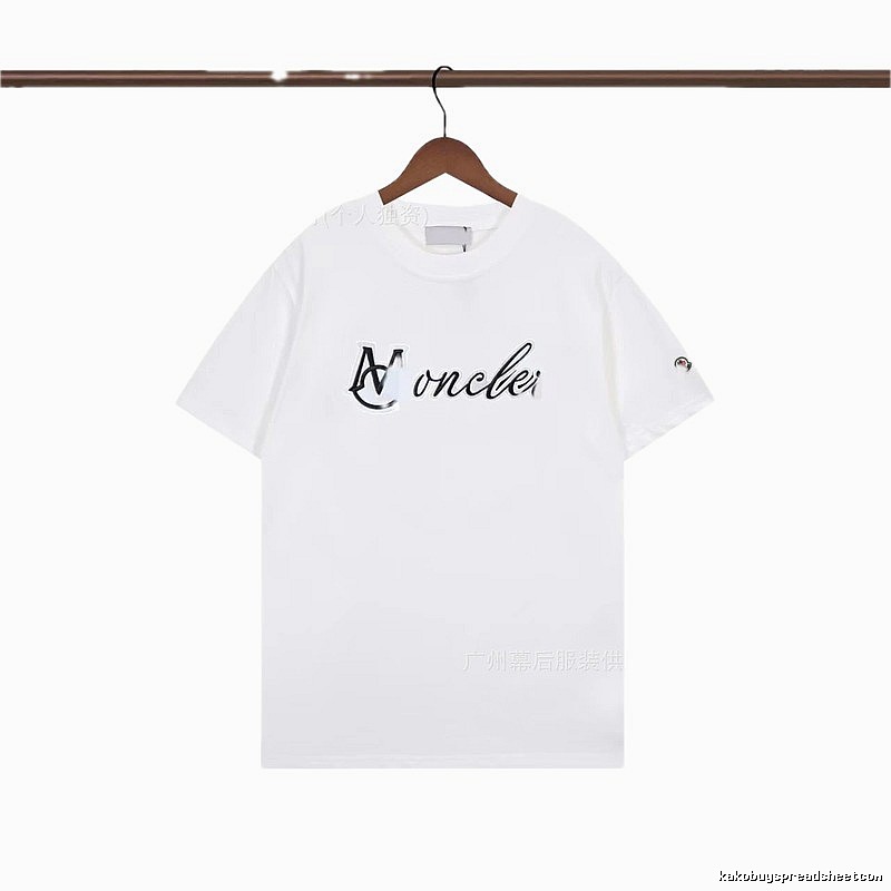 Moncler Letter Print Casual White T-Shirt