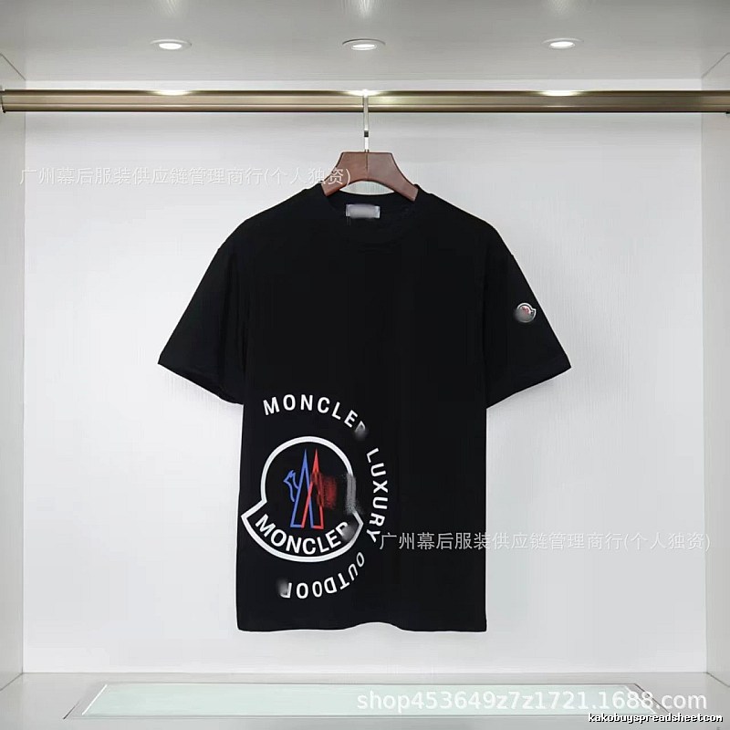 Moncler Outdoor Casual Style Black Short-sleeve T-shirt