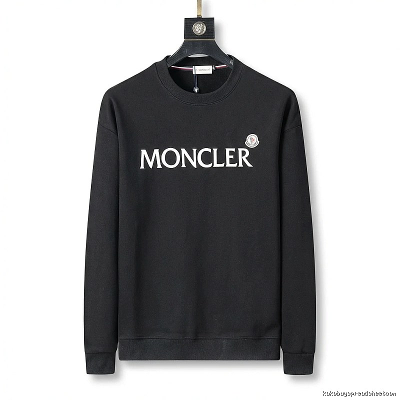 Moncler simple-style black sweatshirt