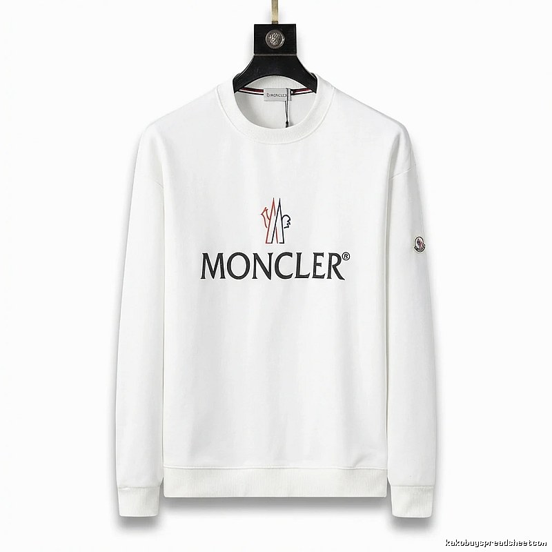 Moncler simple white sweatshirt