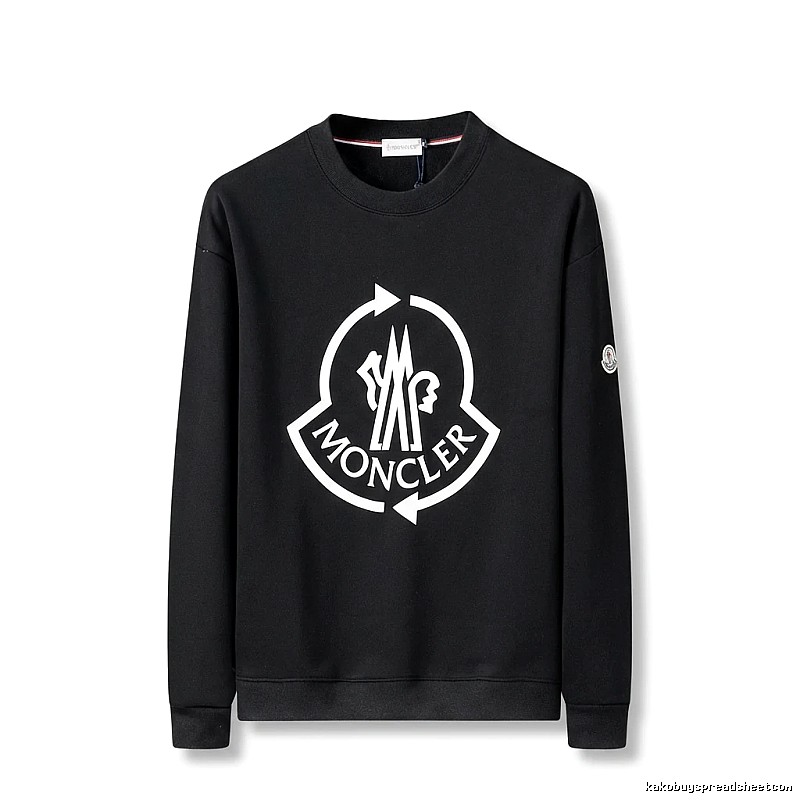 Moncler's classic trendy black sweatshirt