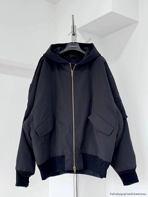 Navy Hooded Bomber Jacket for layering