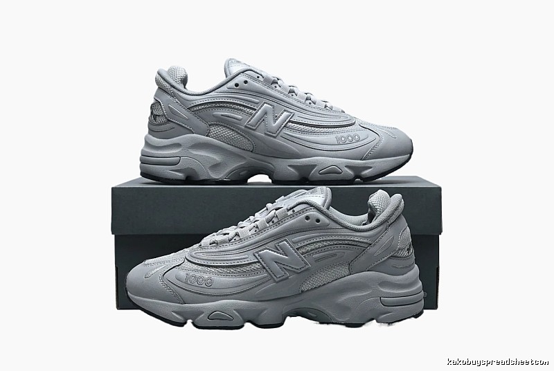 New Balance 1000 series silver-gray sports shoes