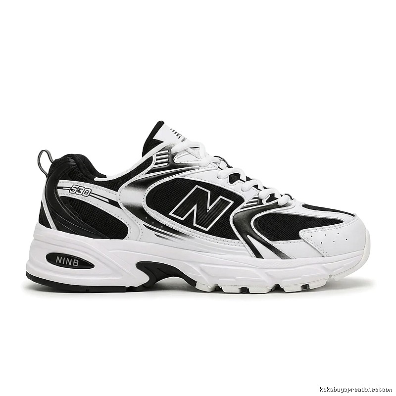 New Balance 530 retro black and white shoes