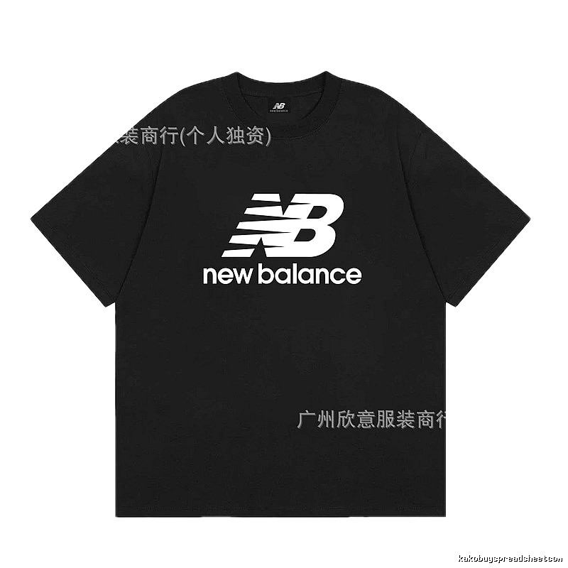 New Balance Classic Casual Style Black Short-sleeve T-shirt