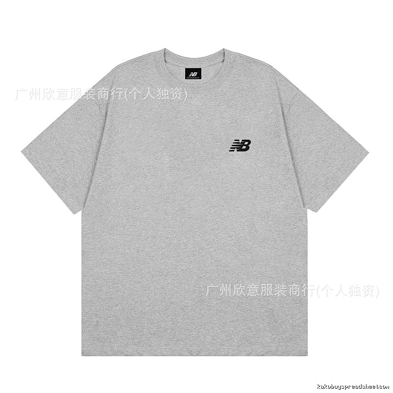 New Balance Classic Casual Style Grey T-Shirt