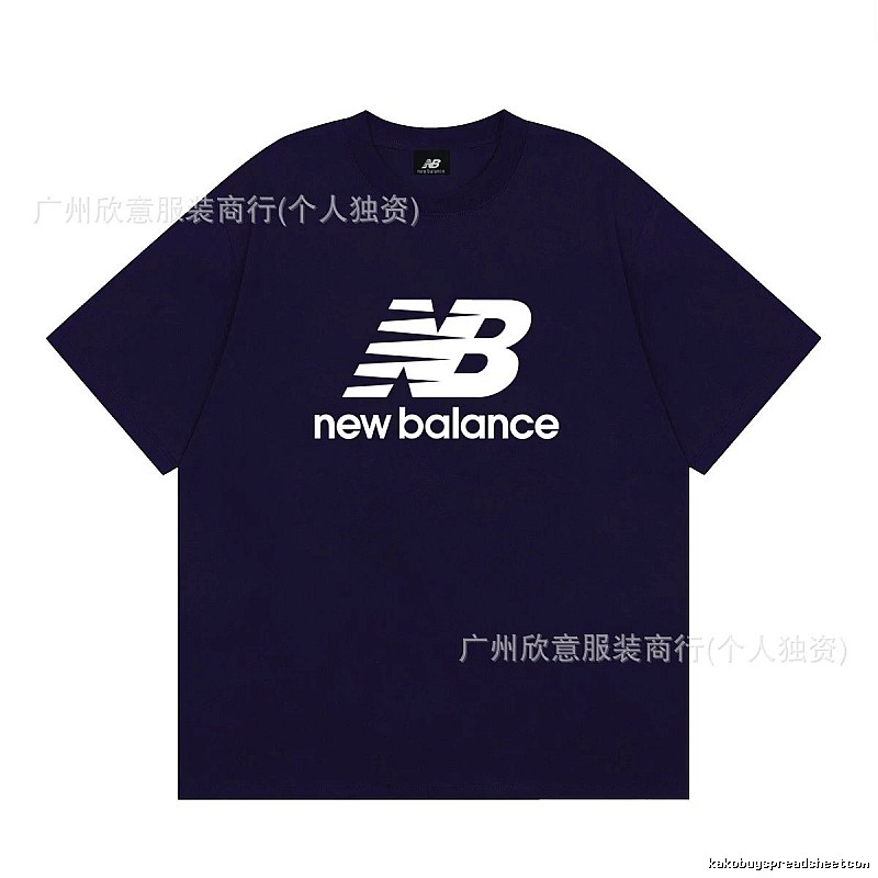 New Balance Printed Casual Navy Short-sleeve T-shirt