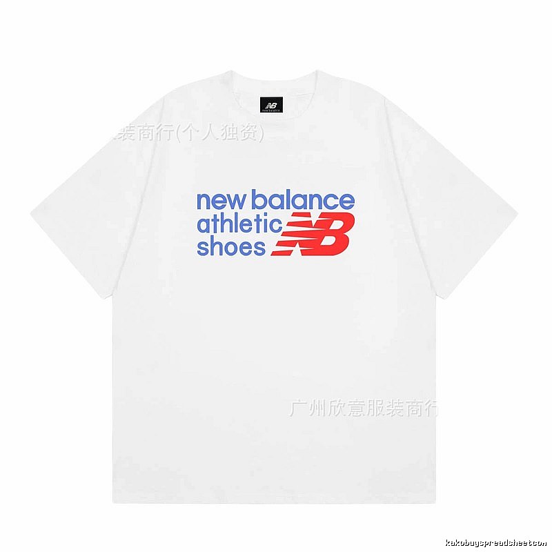 New Balance Printed Sporty White Short-sleeve T-shirt