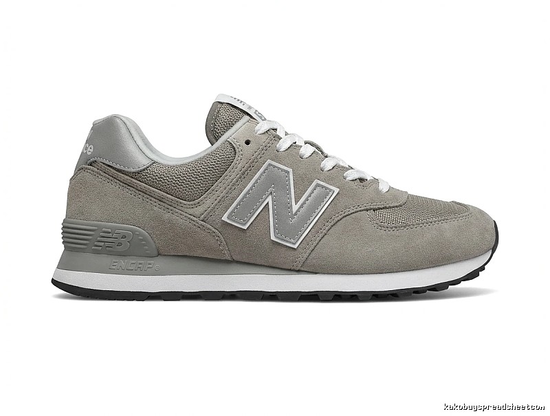 New Balance retro-style grey sports shoes