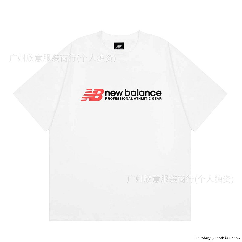 New Balance Sports Casual Style White Short-sleeve T-shirt