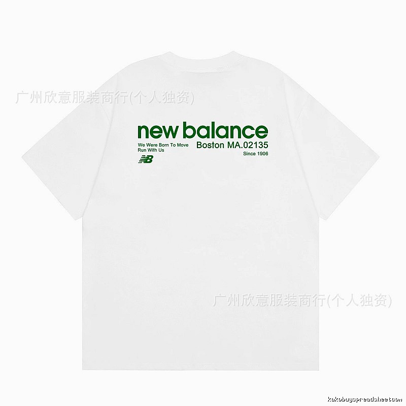 New Balance Vintage Casual Printed White T-Shirt