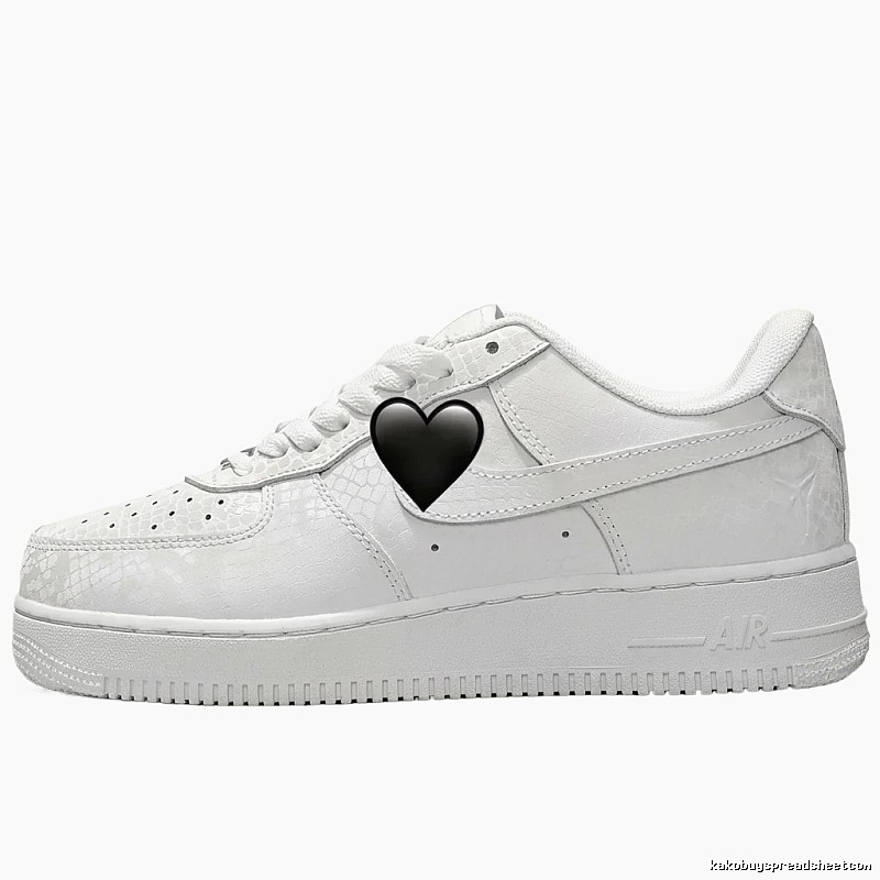 Nike Air Force 1 simple white sneakers