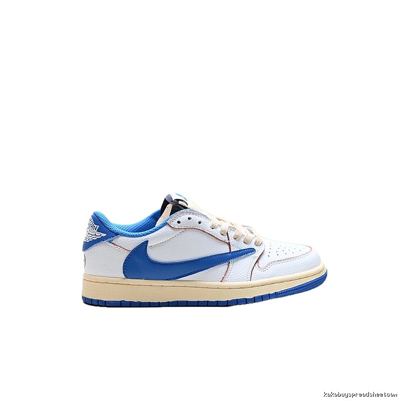 Nike Air Jordan low-top blue and white sports shoes