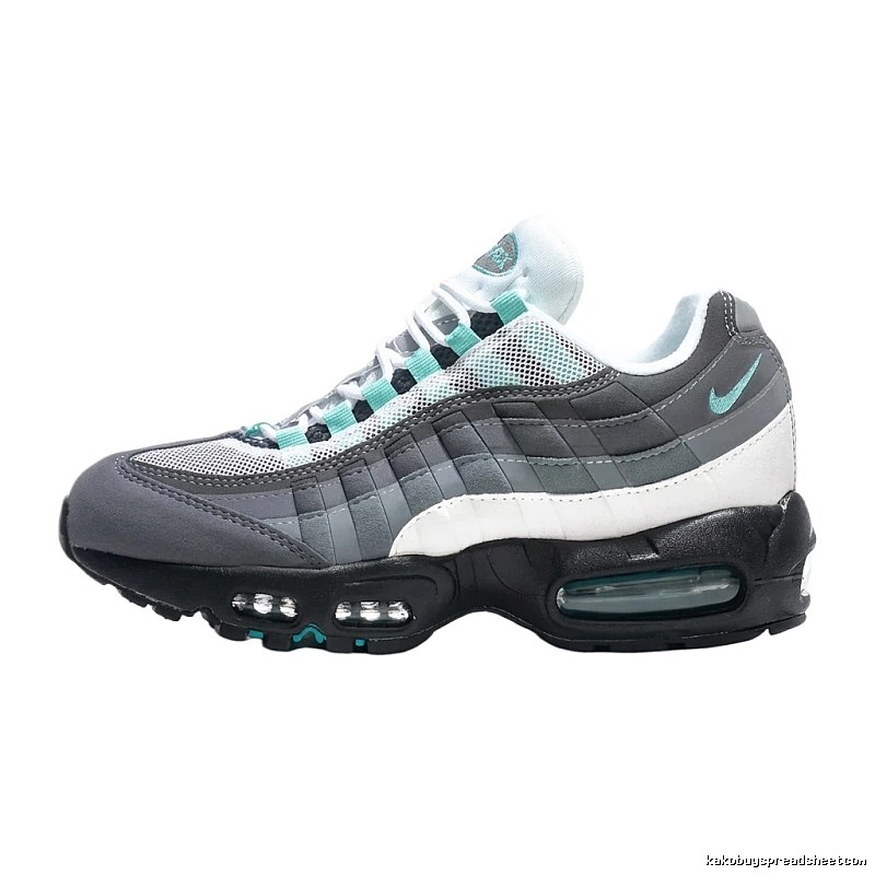 Nike Air Max 95 Grey-Black-Mint Green Athletic Shoes