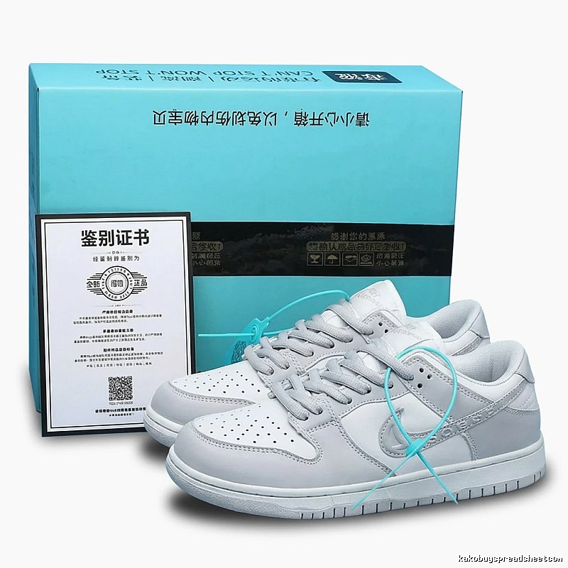 Nike Dunk simple style gray and white shoes