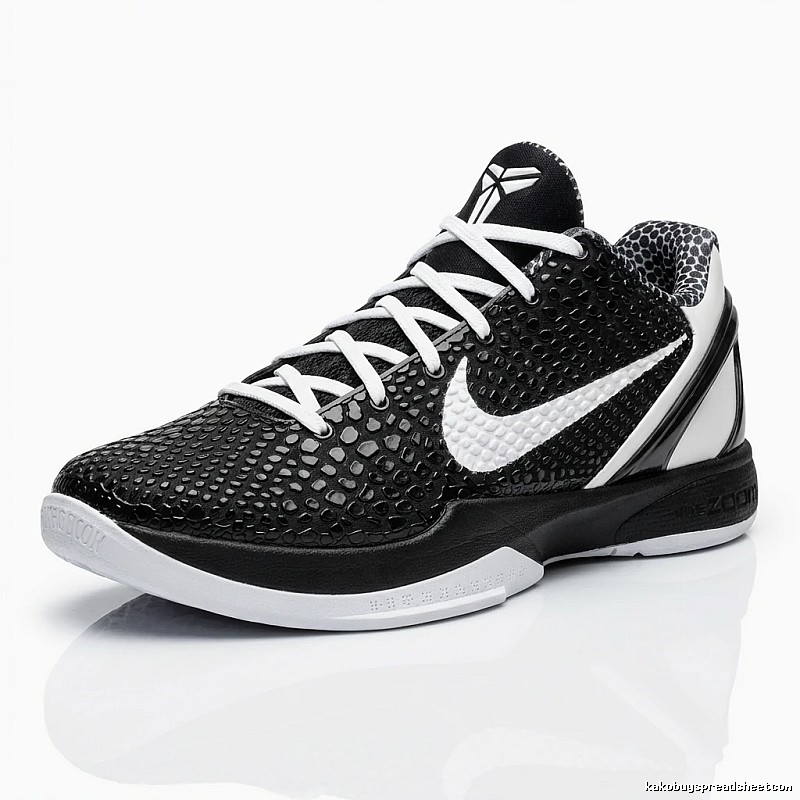 Nike Kobe series black and white trendy basketball shoes